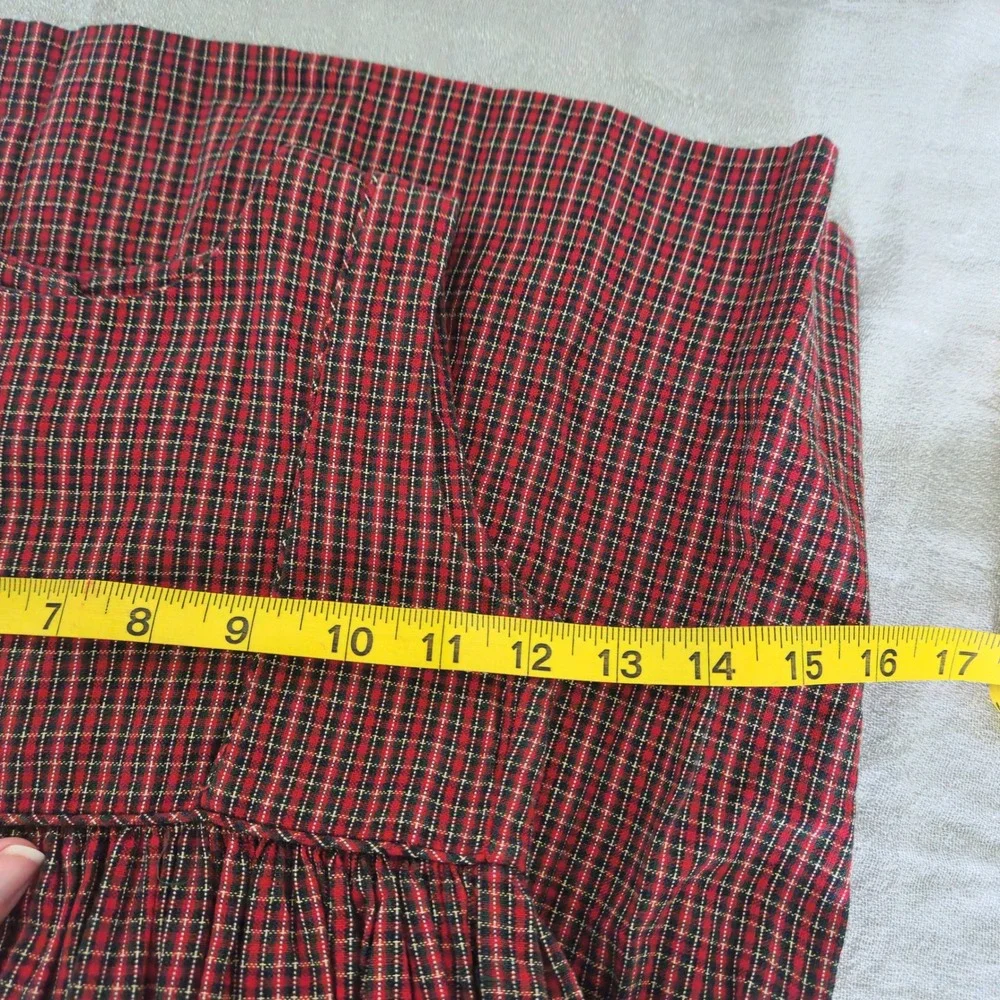 VTG‎ Strasburg Kids Red Plaid Cotton Jumper Dress 3 Holiday Classic Christmas